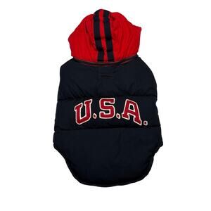 Ralph Lauren USA Dog Down Reversible Puffer Jacket Size Large